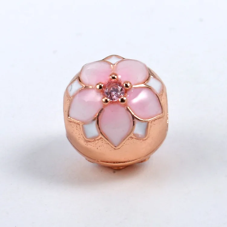 Женское колье из серебра 925 пробы с цветами магнолии | Украшения и аксессуары