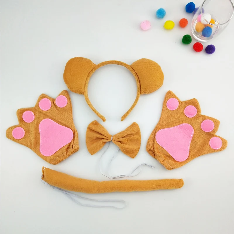 Животные серьги реквизит для косплея тематическая вечеринка на день рождения