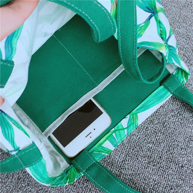 2019 leaf frost environment handbag bags casual canvas asp totes lady shopping shoulderbags students Korea style two tipe | Багаж и сумки
