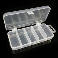 fishing tackle boxes transparent fish tackle storage with 5 dividers plastic box organizer tackle trays 13x6 5x2 5cm