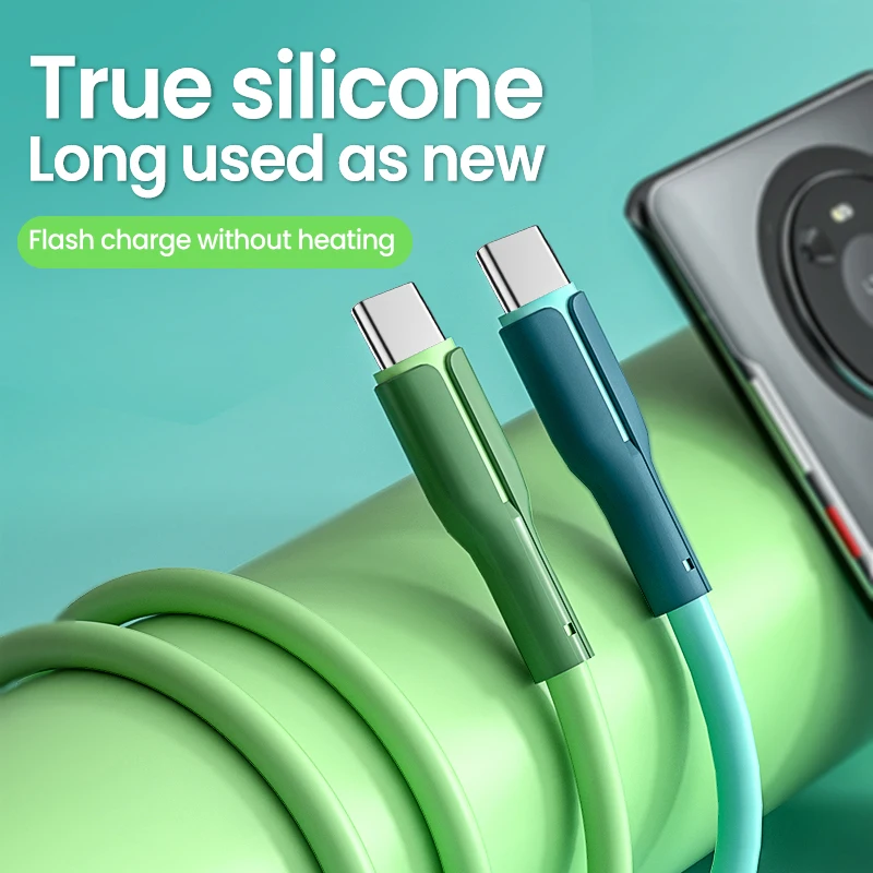 

3A USB Type C Cable Fast Charge Wire for Samsung Galaxy Xiaomi Huawei P30 pro Data USB-C Cable Charger 1m