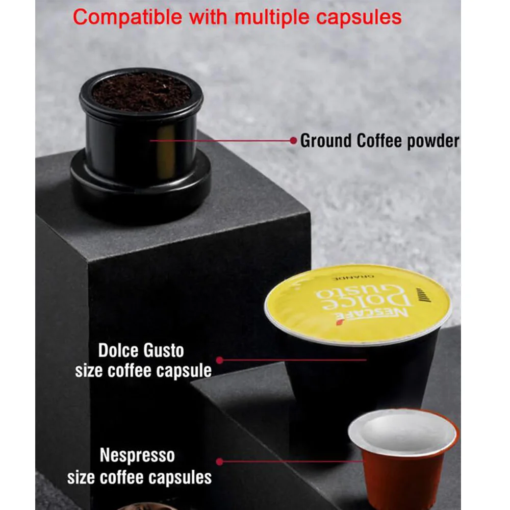 Comprare Macchina Per Caffè Espresso Macchina Per Caffè Portatile Per Auto DC 12V Macchina Per Caffè Espresso Macchina Per Caffè In Polvere Per Capsule Di Caffè Per Ufficio A Casa