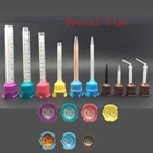 50 шт. стоматологические материалы, желтый смешивание следов, Временный диспенсер из силиконовой резины, пистолет с разными головками, стоматологические инструменты