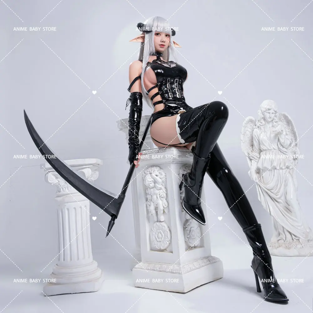 Костюм для косплея Dark Reign Demon Hunter из лакированной кожи светоотражающий Косплей с