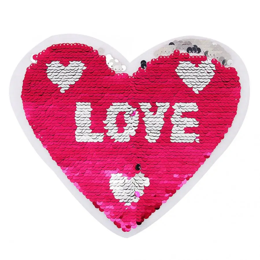 Любовь Сердце Форма патч вышитые тканевая Наклейка Кружева Аппликация