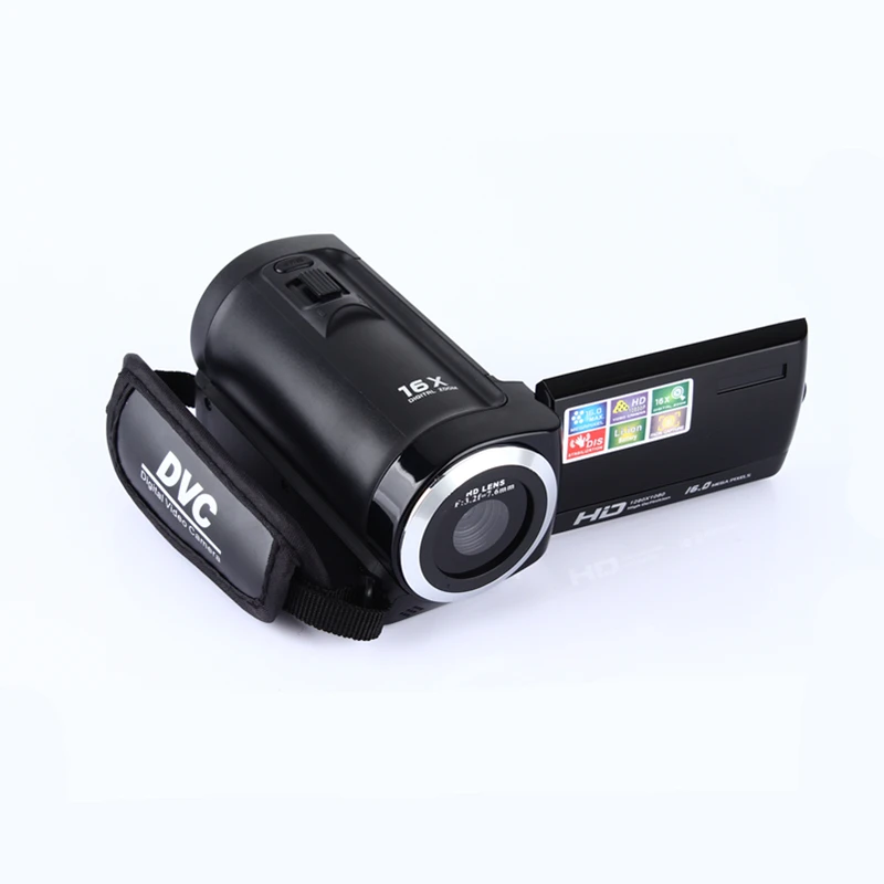 1080P Цифровая камера HDV видеокамера 16MP 16x зум COMS сенсор 270 градусов 2,7 дюймов TFT ЖК-экран