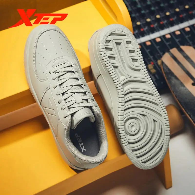 Xtep Men's Skateboard Sneaker Shoes Winter Skateboarding Sports Non-slip Comfortable Male Student 880119315135 | Спорт и