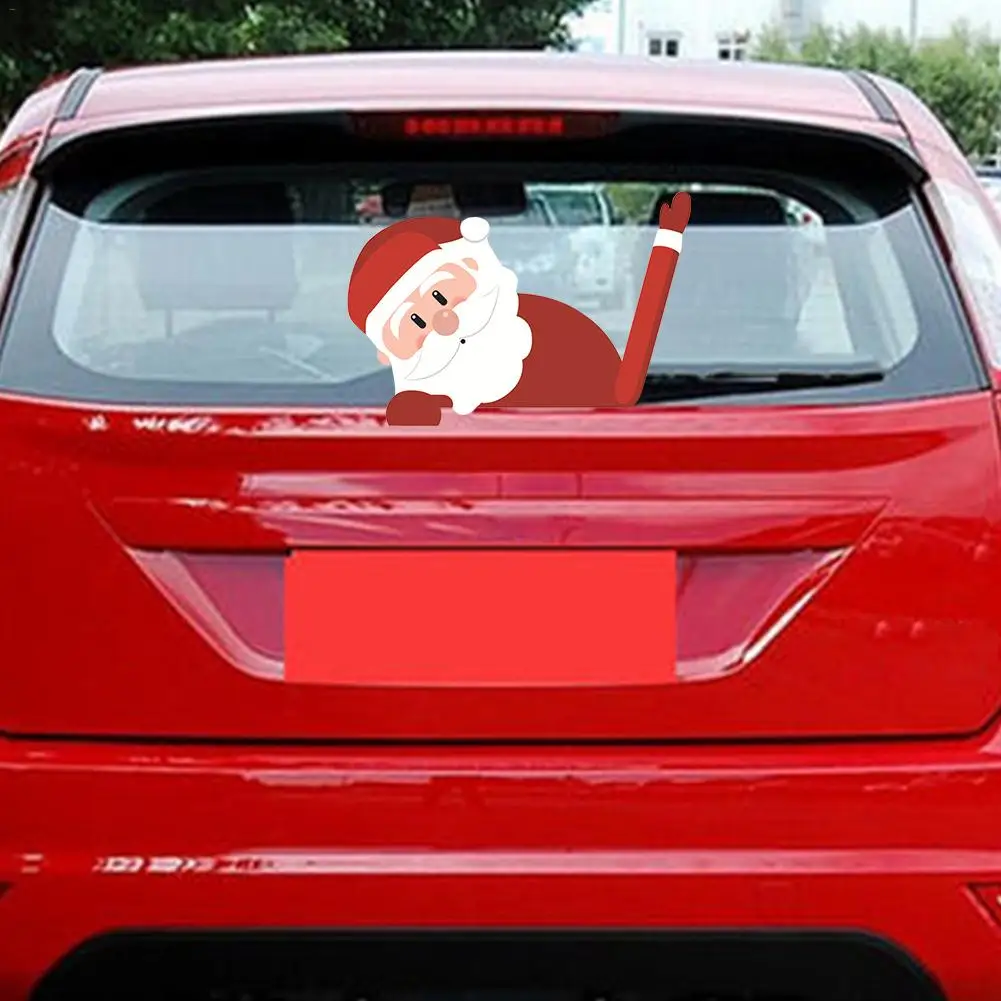 Стикеры заднего стеклоочистителя автомобиля с декорацией Хэллоуина, машущие окна