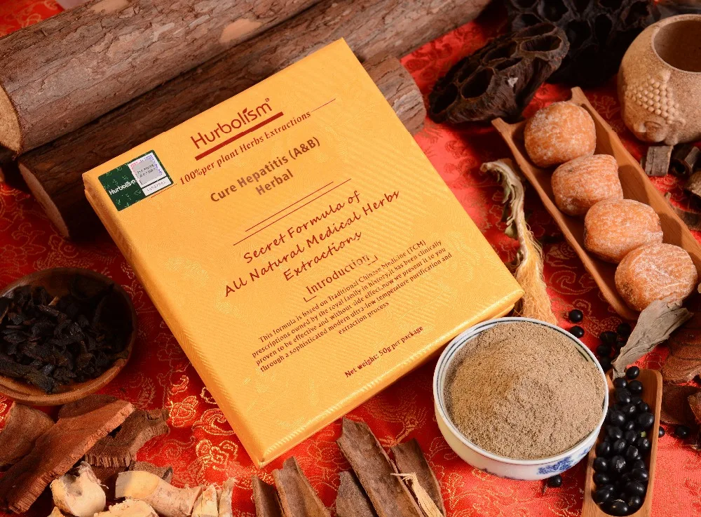 Hurbolism Новый порошок для лечения гепатита (A & B) Лечение лечение цирроза печенки и предотвращение жирная