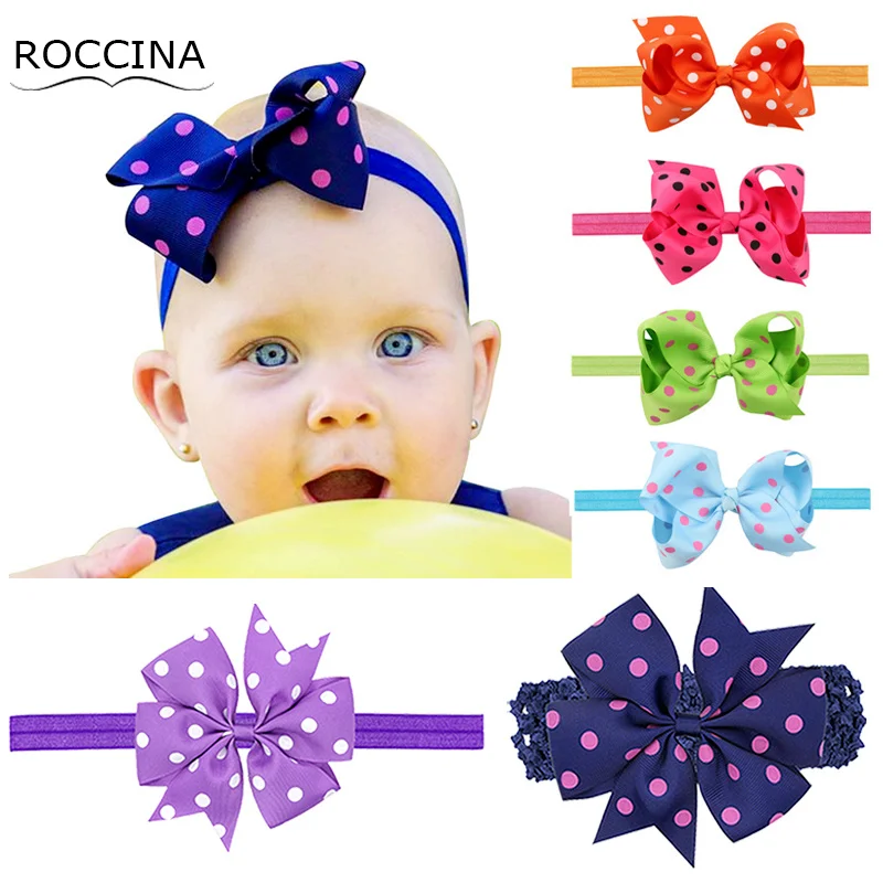 

Корсажная лента, головной убор для маленьких девочек, головные повязки, бант для волос ручной работы, эластичная повязка для волос, Детские ...