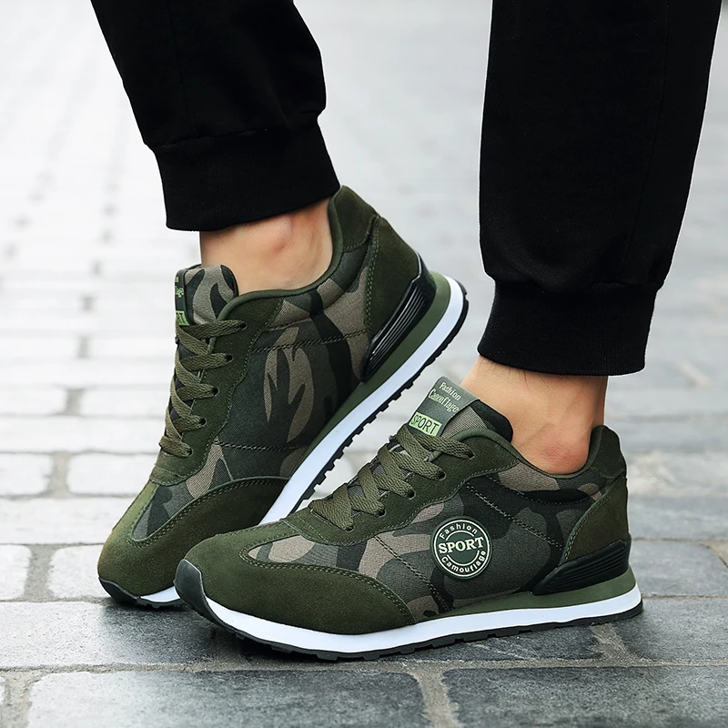 Кроссовки камуфляжные для мужчин и женщин прогулочная обувь Нескользящие