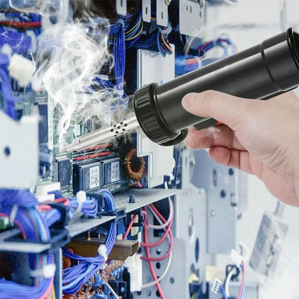 

Electric Vacuum Solder Sucker Desoldering Suction Pump Gun Eu/ Plug Repair Iron 110v Nozzle Tin Tool 30w Suction Solder W G6i1