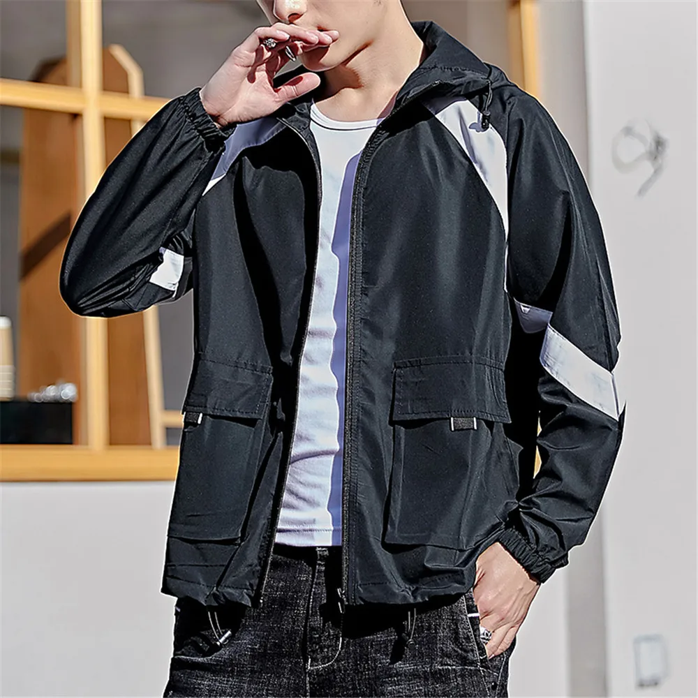Мужские быстросохнущие куртки из кожи водонепроницаемые пальто с защитой от