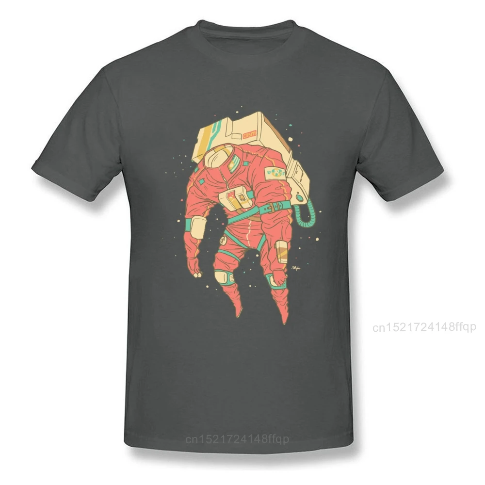 Пустая футболка космонавта с принтом Мужская уникальный дизайн уличная одежда
