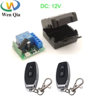 433mhz universal wireless remote control dc12v 1ch relay receiver and transmitter for electric doorsignal transmission light