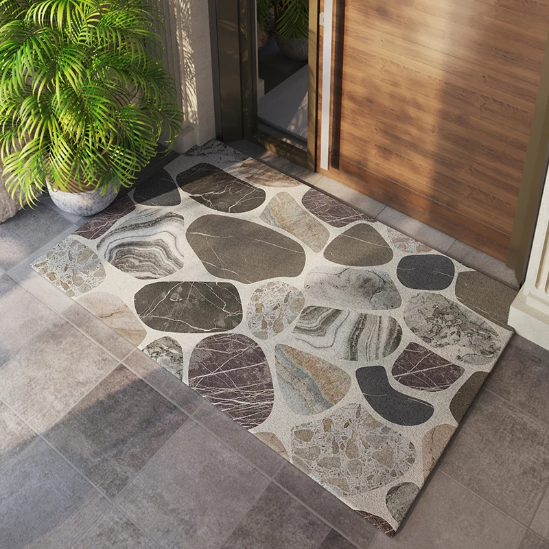 entrance door mat carpet pvc kitchen mat bathroom mat anti slip freely cuttable mats carpet diy pattern floor hallway door mats free global shipping
