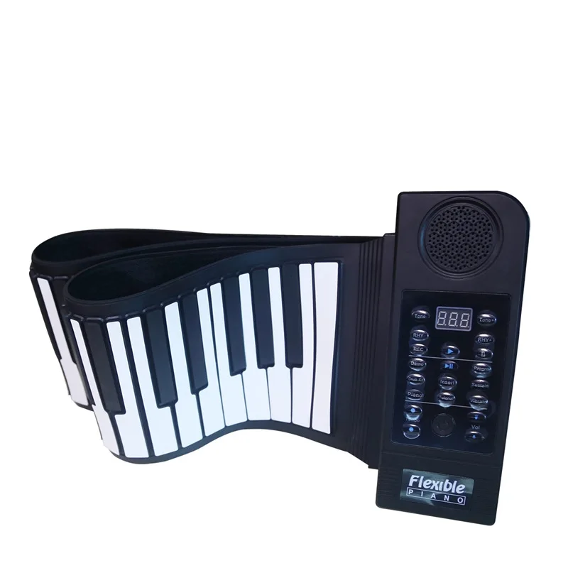 Hand roll piano keyboard thickened silicone folding electronic organ