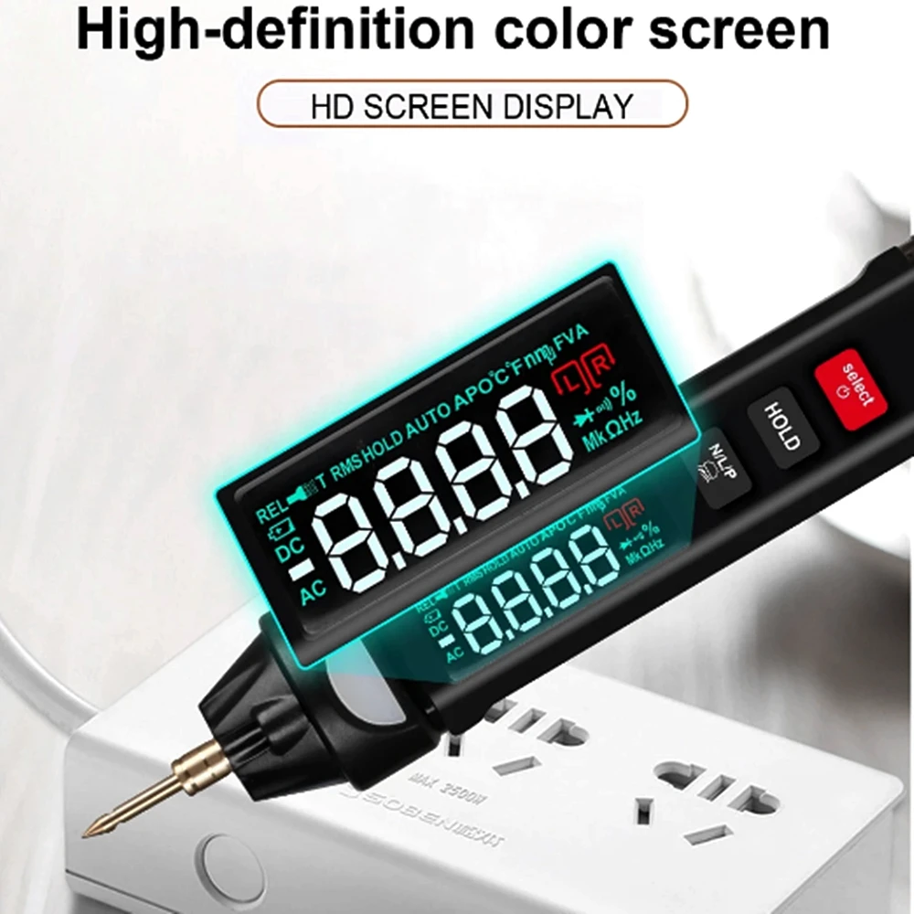Цифровой мультиметр MUSTOOL MT007/Pro/En 3 в 1 тестовый свинцовый стандартный ЖК/анти
