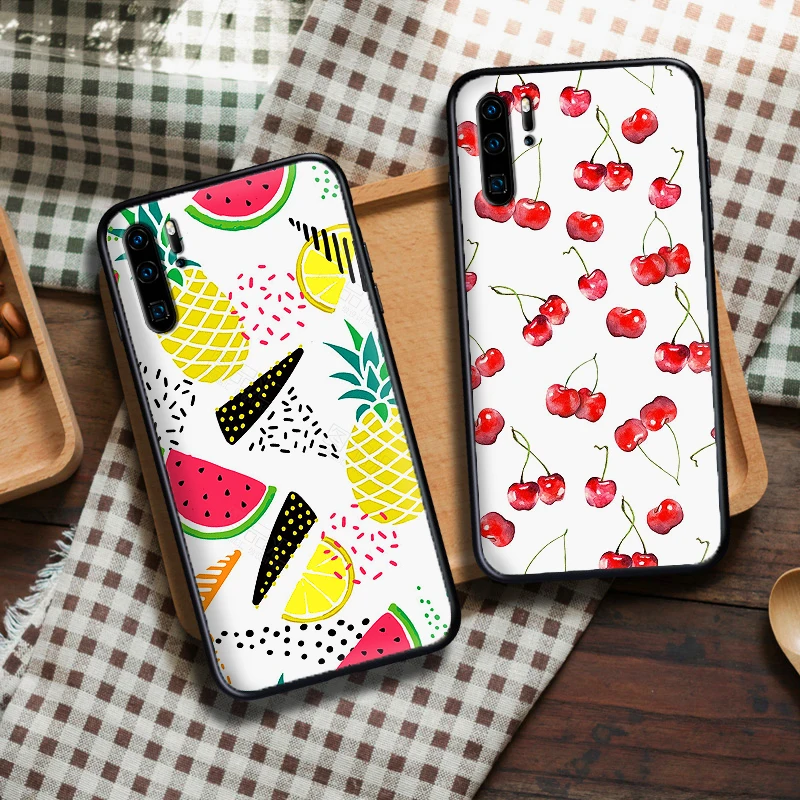 С рисунками фруктов чехол для HuaweiY9 Prime 2019 Коврики 10 20 Pro Nova2 3 4 Lite Nova 2i 3i 5i Y6 Y7 2018 Coque |