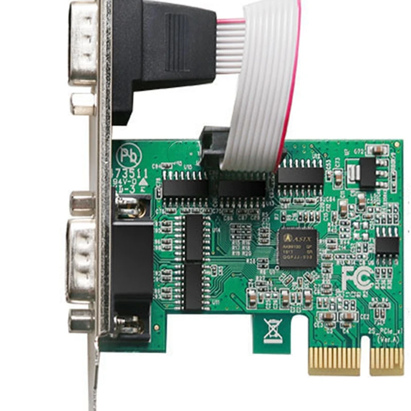 Pcie до двух последовательных Порты RS232 Интерфейс промышленный Управление