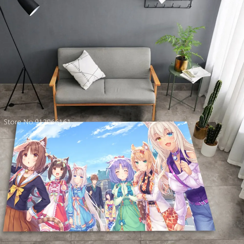 Японский коврик в стиле аниме Nekopara для гостиной столовой кухни эркера украшение