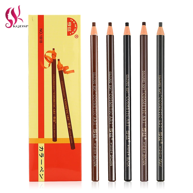 

5 Colors Eyebrow Pencil Makeup Eyebrow Enhancers Cosmetic Art Waterproof Tint Stereo Types Coloured Beauty Eye Brow Pen Tools