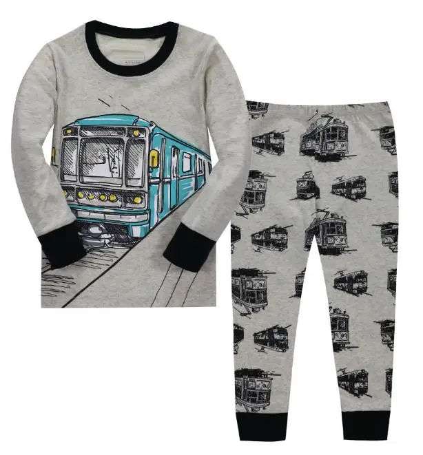 Новый детский пижамный комплект для маленьких мальчиков и девочек