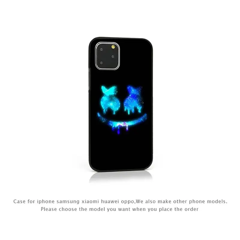 

SMILE DJ marshmello cool Phone Case for iPhone 7 8 11 12 Pro X XS Max XR Samsung A S 10 20 50 Plus pro funda