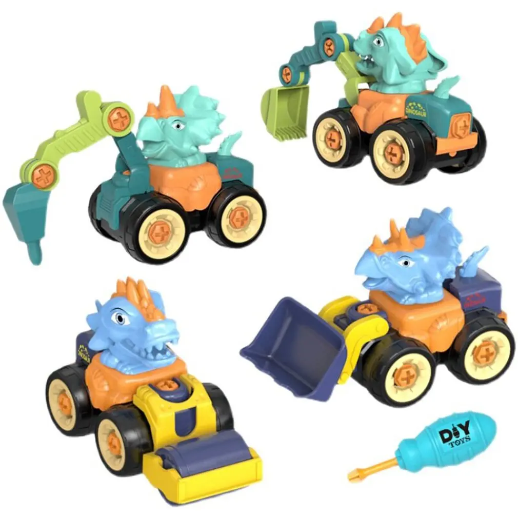 

DIY разборка городской инженерный грузовик игрушки автомобиль Экскаватор Бульдозер винт для мальчиков креативный Инструмент Обучающие игр...