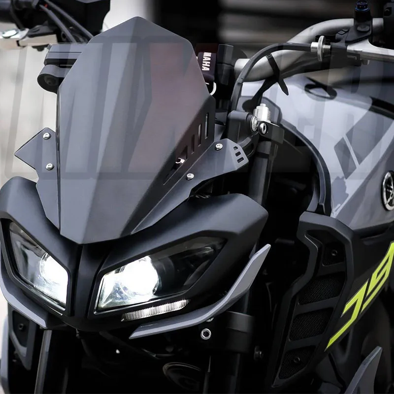 Ветровое стекло мотоцикла алюминиевый комплект дефлектора для YAMAHA MT 09 2017 2018 2019 2020
