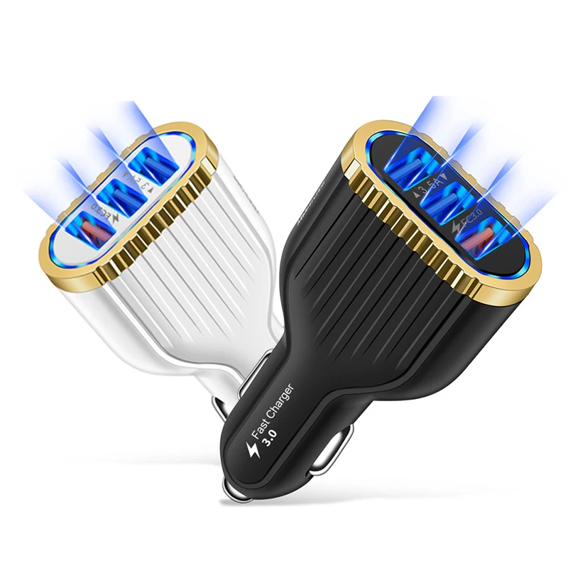 3 usb порта Быстрая зарядка 0 Автомобильное USB зарядное устройство s Автомобильный