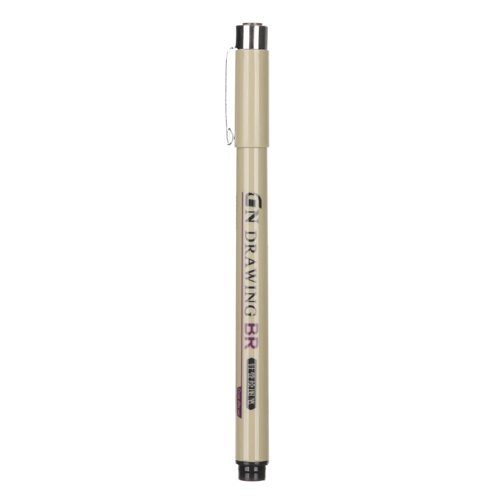 Brush Pigment Liner чернила маркер для белой доски 0,05 0,1 0,2 0,3 0,4 0,5 0,8 1,0 различных наконечников ручка черная тонкая ручная роспись эскизов ручки с кисточками - Цвет: Brush