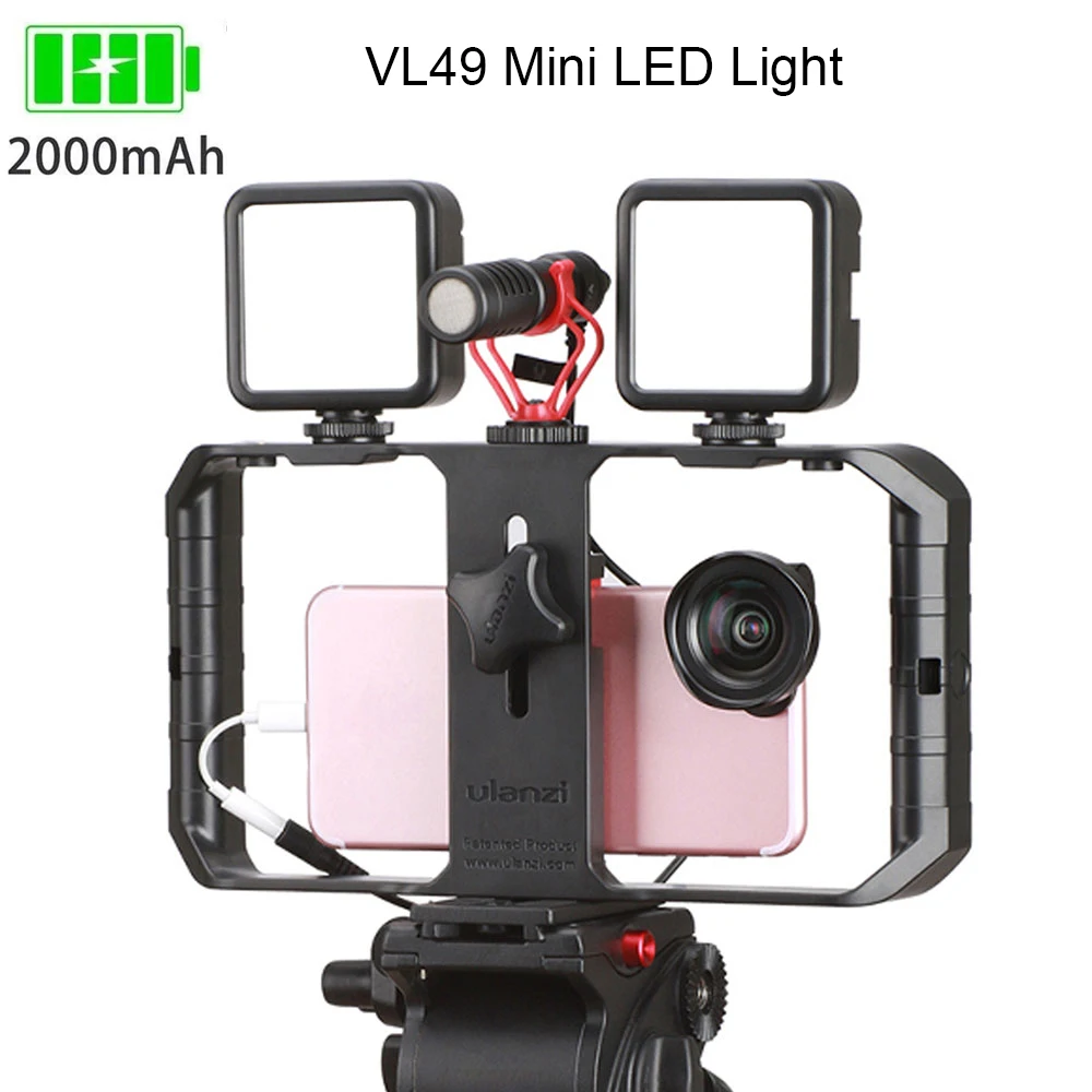 Ulanzi U-Rig Pro смартфон видео Риг мобильный Vlogging Filmmaking стабилизатор с 1/4 винтом Холодный башмак крепление для iPhone Xiaomi