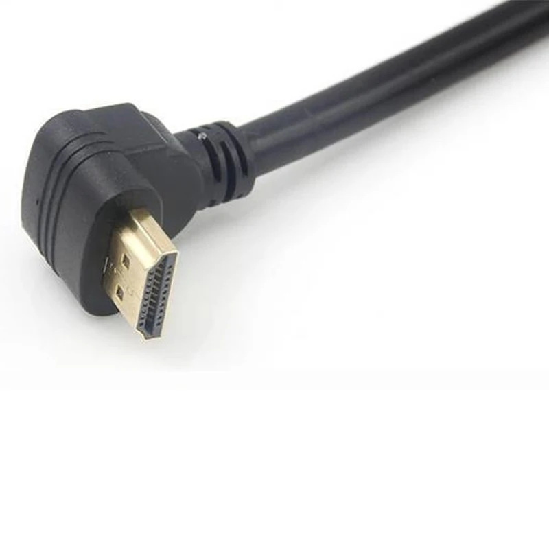 Высокоплотный скоростной 90 градусов позолоченный кабель питания hdmi 1 5 м футов HD