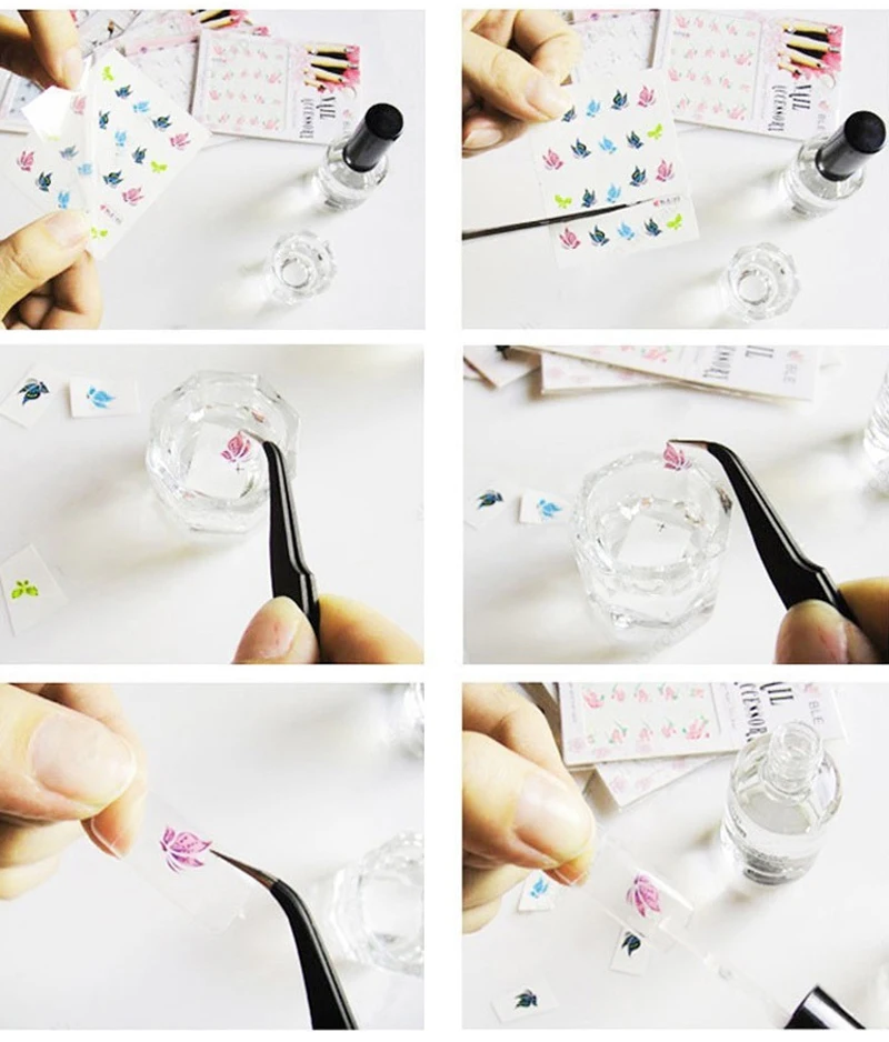 

3/1Pcs Nail Art Stickers 3D Nail Decal And Sticker Abstract Simple Summer DIY Slider for Manicuring Nail Art Decorations Women