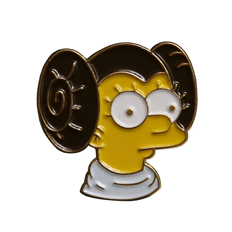 Эмалированная брошь Лиза с героями мультфильмов феминистская значок умная и