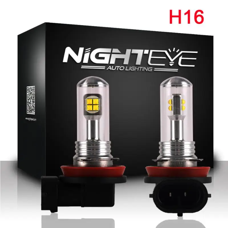 

Nighteye Led H11 /H16 6500K Car LED Headligt 160W LED Fog Tail Light Bulb Driving Lamp DRL Headlight 6000K Xenon White