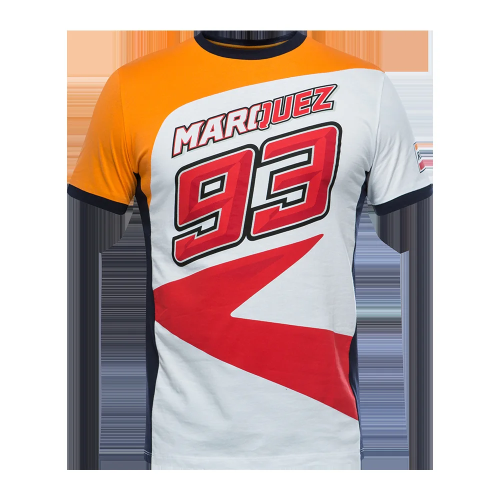 Новинка летняя MOTO GP рубашка Marquis Fan для юбилея хлопковая Повседневная футболка с