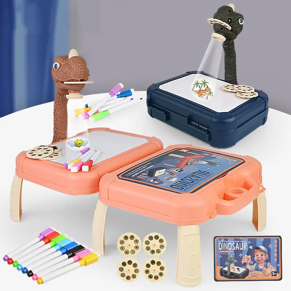

Mini LED Projector Art Drawing Table Light Toy For Children Kids Painting Board Small Desk Educational Learning Paint Tool Craft