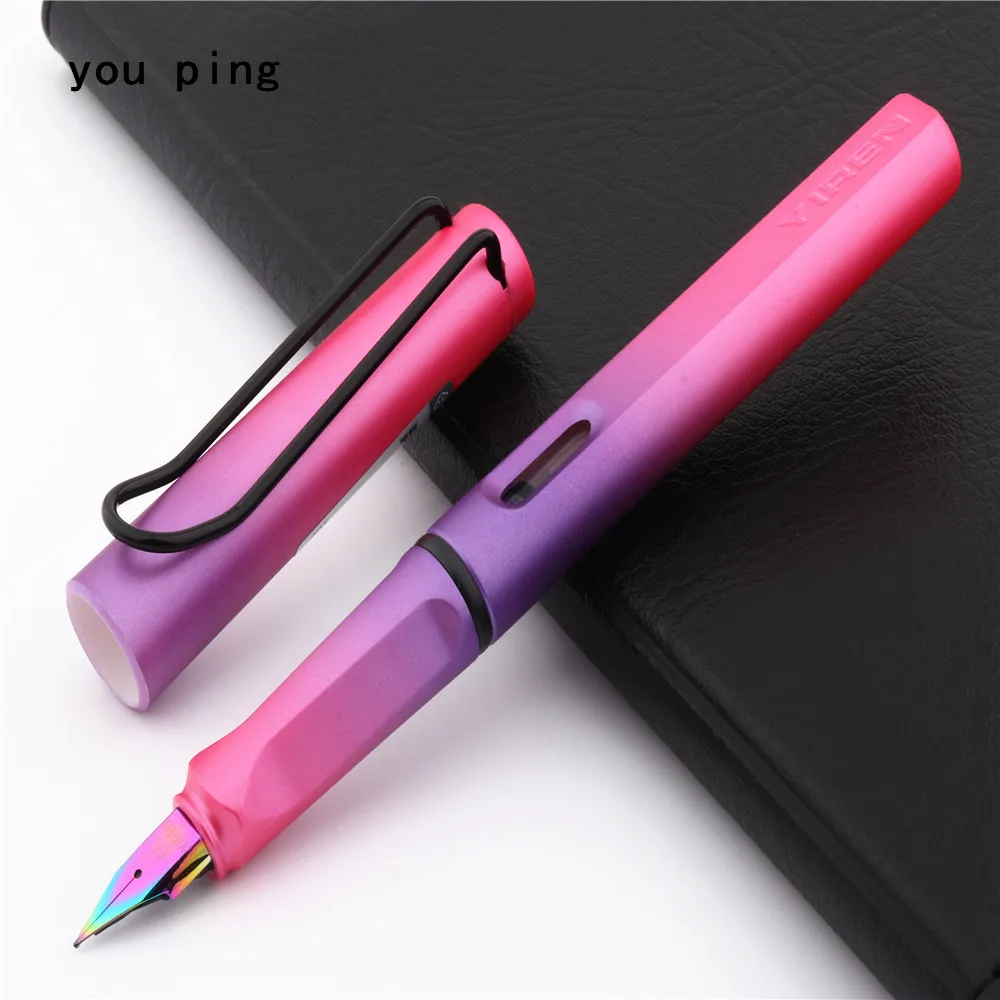 High quality 405 Pink School student office Supplies colour Nib Fountain Pen New |