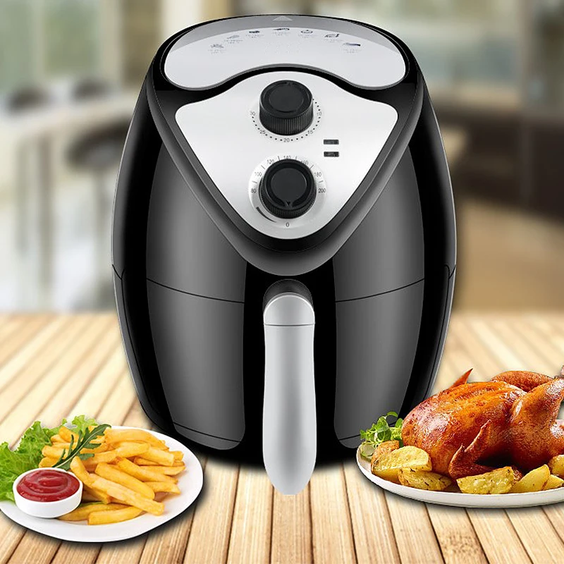 

Smart AIr Fryer 2.6L 1300W Electric Deep Fryers Oil Free Health Fryer Nonstick Basket Home French Fries Pizza Chicken Fryer HWC