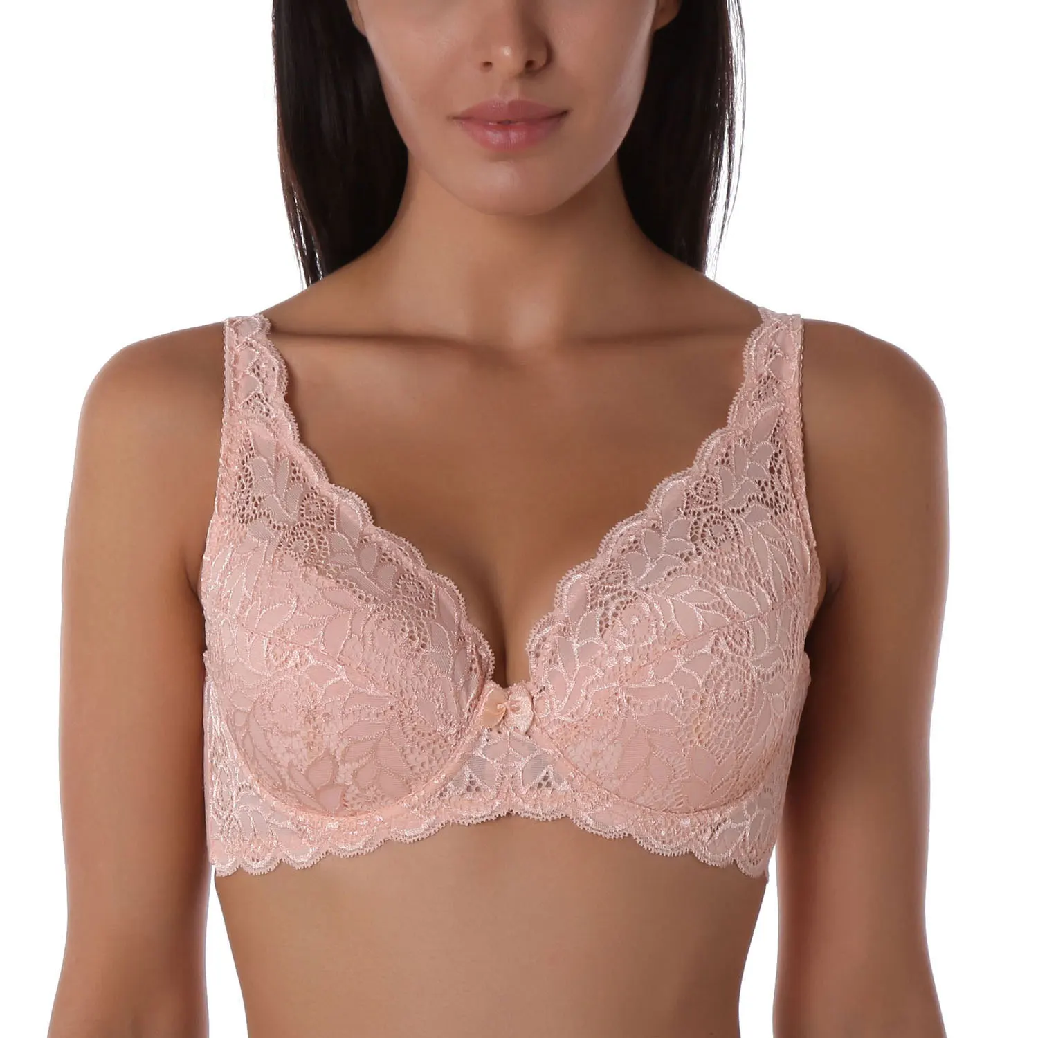 

Plus Size Lace Sexy Bra Bralette Women's Bras Brassiere Female Thin Lingerie Underwear 80C 85C 90C 95C