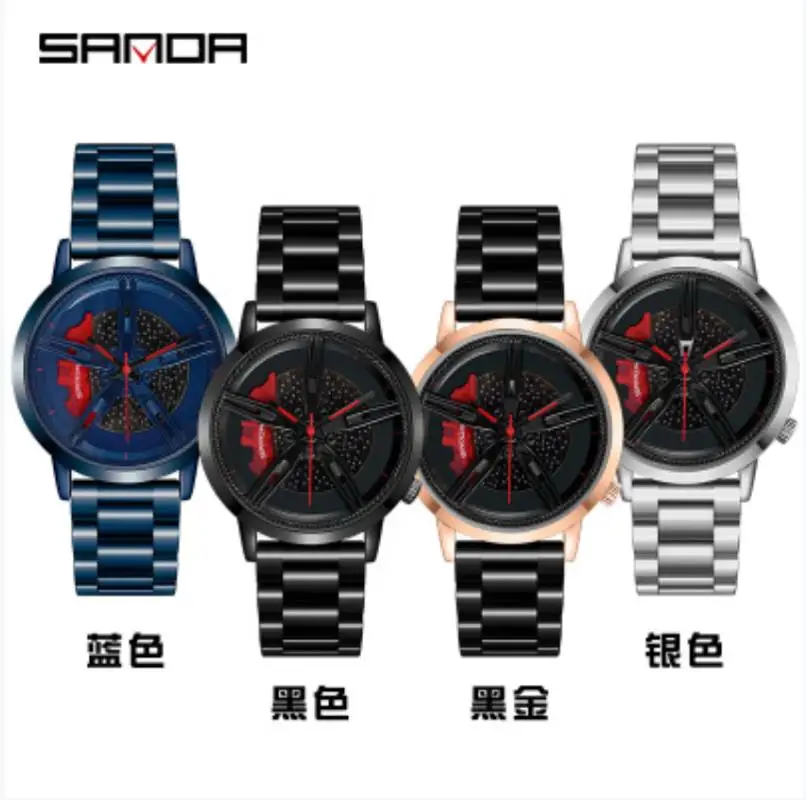 

2021 new watch fashion trend hollow dial male student vibrato waterproof concept creative watch