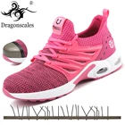 Женская безопасная обувь, легкая, модная, дышащая, Рабочая обувь со стальным носком, Рабочая обувь для мужчин, 2020