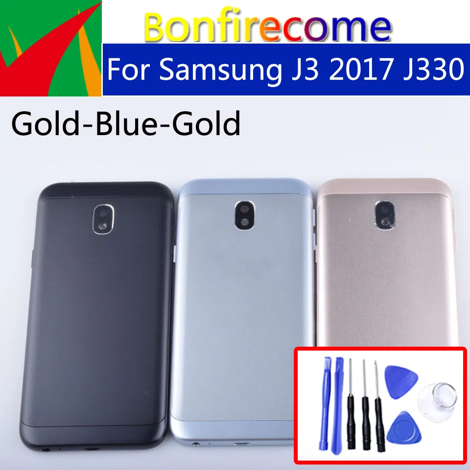 Оригинальная крышка батарейного отсека для Samsung Galaxy J3 2017 J330 J330F|Корпусы и рамки