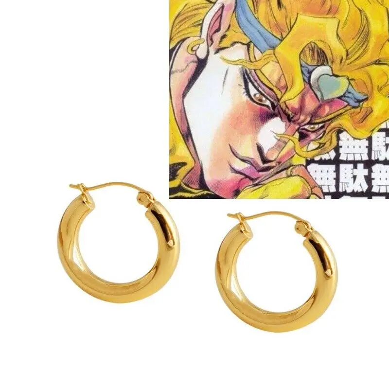 Серьги из нержавеющей стали Jojo's Bizarre Adventure Dio Brando кольца для