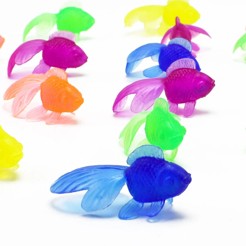 10 шт. резиновая Золотая рыбка детские игрушки для купания пляжные воды в ванной