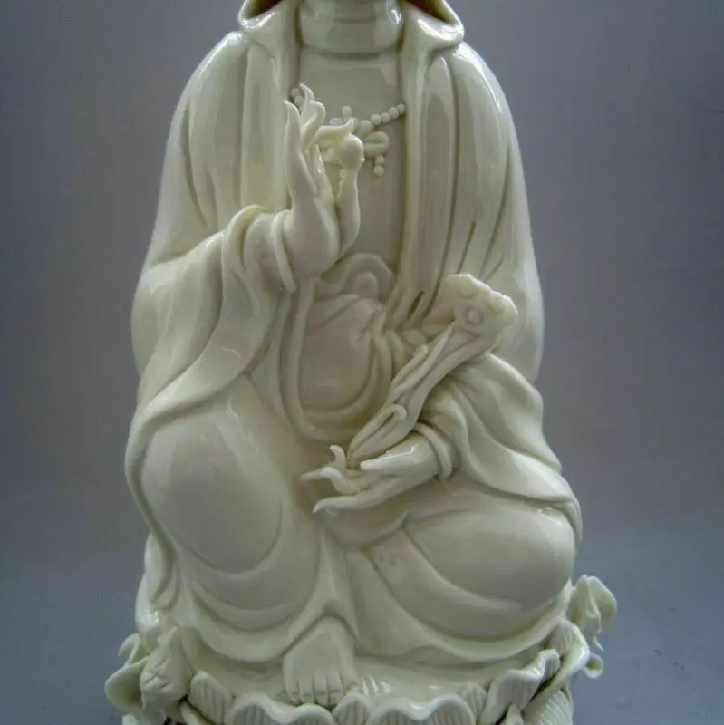 26 5 см */китайский фарфор Dehua kwan-инь Гуаньинь Sest и статуя |