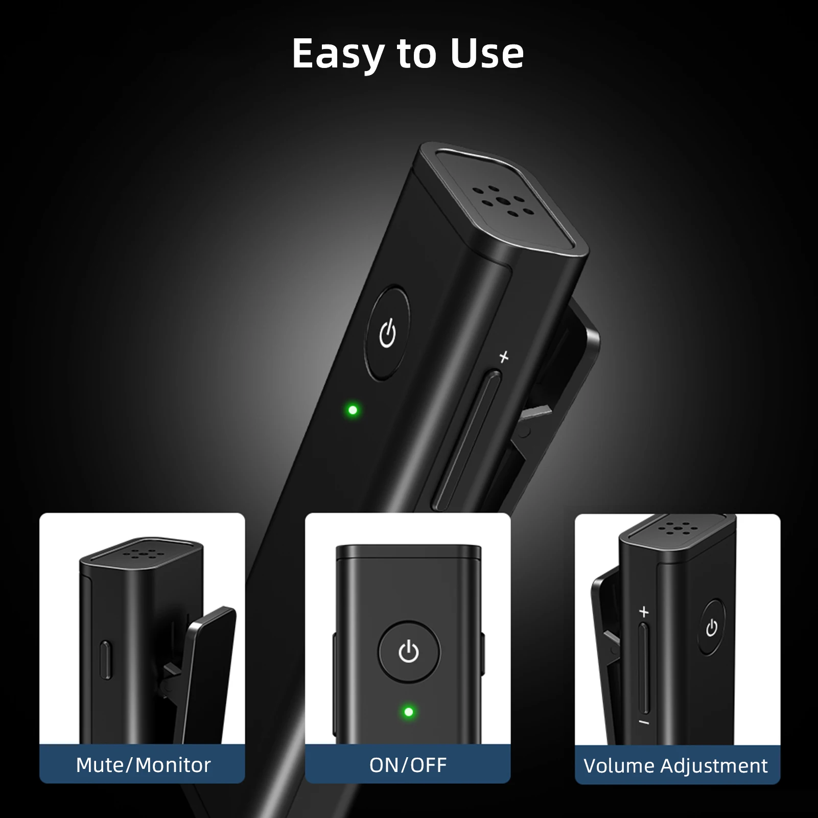 Компактный беспроводной петличный микрофон 2 4G со всенаправленным отворотом на