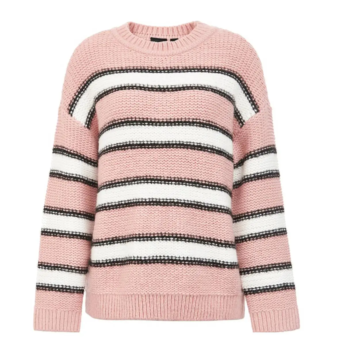 ONLY winter Loose Fit Striped Knit Sweater  119313532 Женская